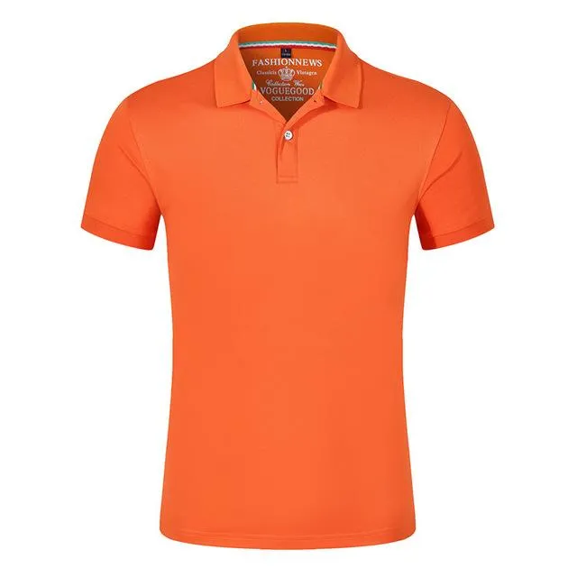 2019 Polo Shirts Men High Quality Cotton Short Sleeve Shirts Business Casual Solid Summer Sport Jerseys Golf Tennis Black Shirts