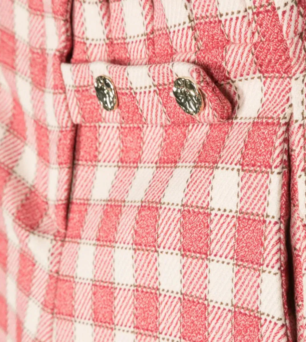 Abel & Lula Girls Plaid Culottes  5775-56  Frambuesa *
