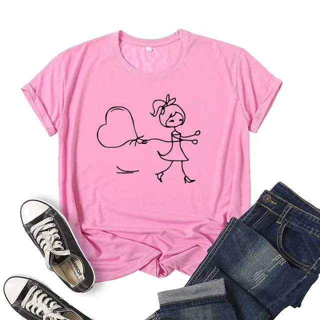 Balloons Cute Couple Shirts