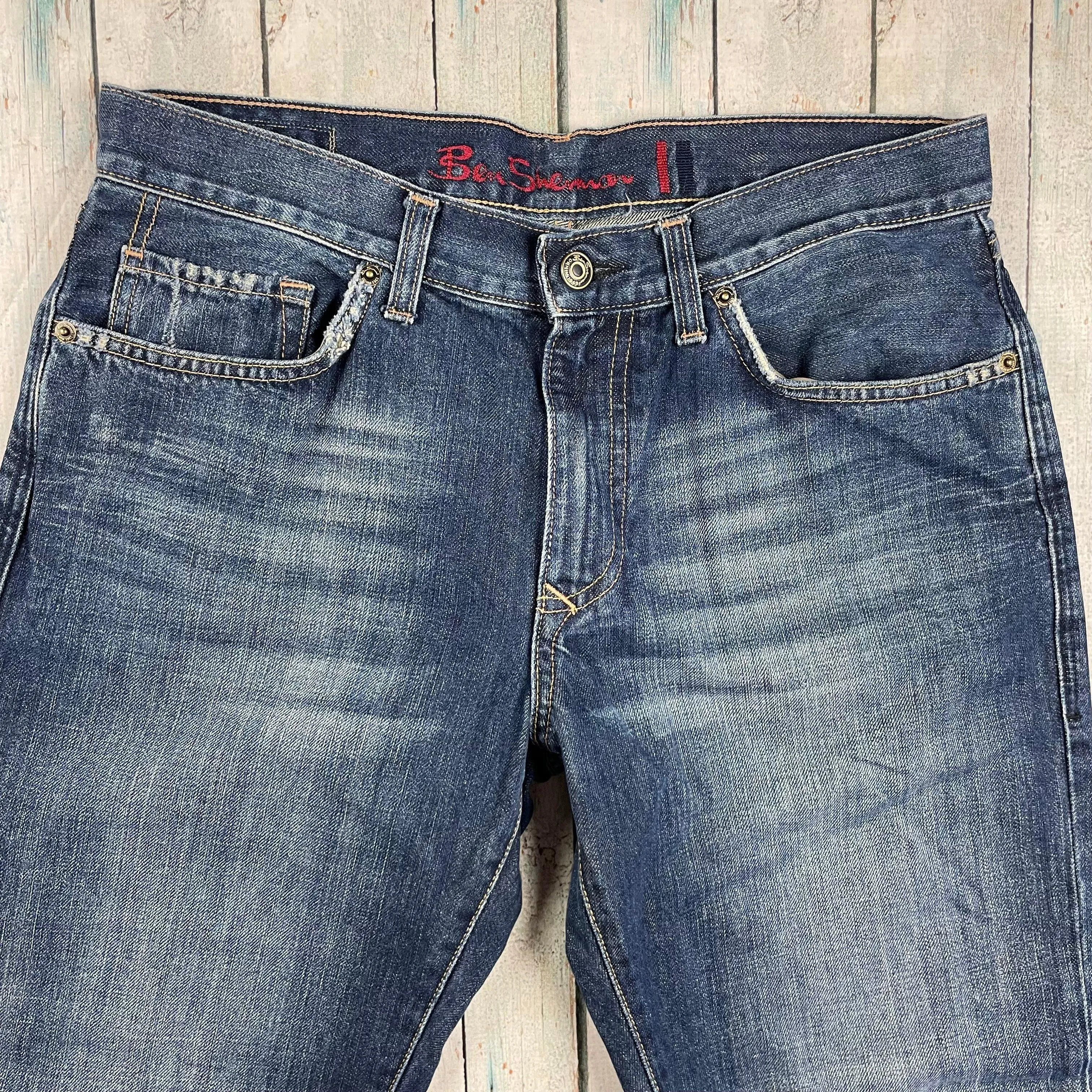 Ben Sherman Mens Bootcut Jeans- Size 32 Short