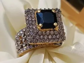 Black Stone Amero Wali Ring