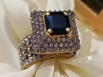Black Stone Amero Wali Ring