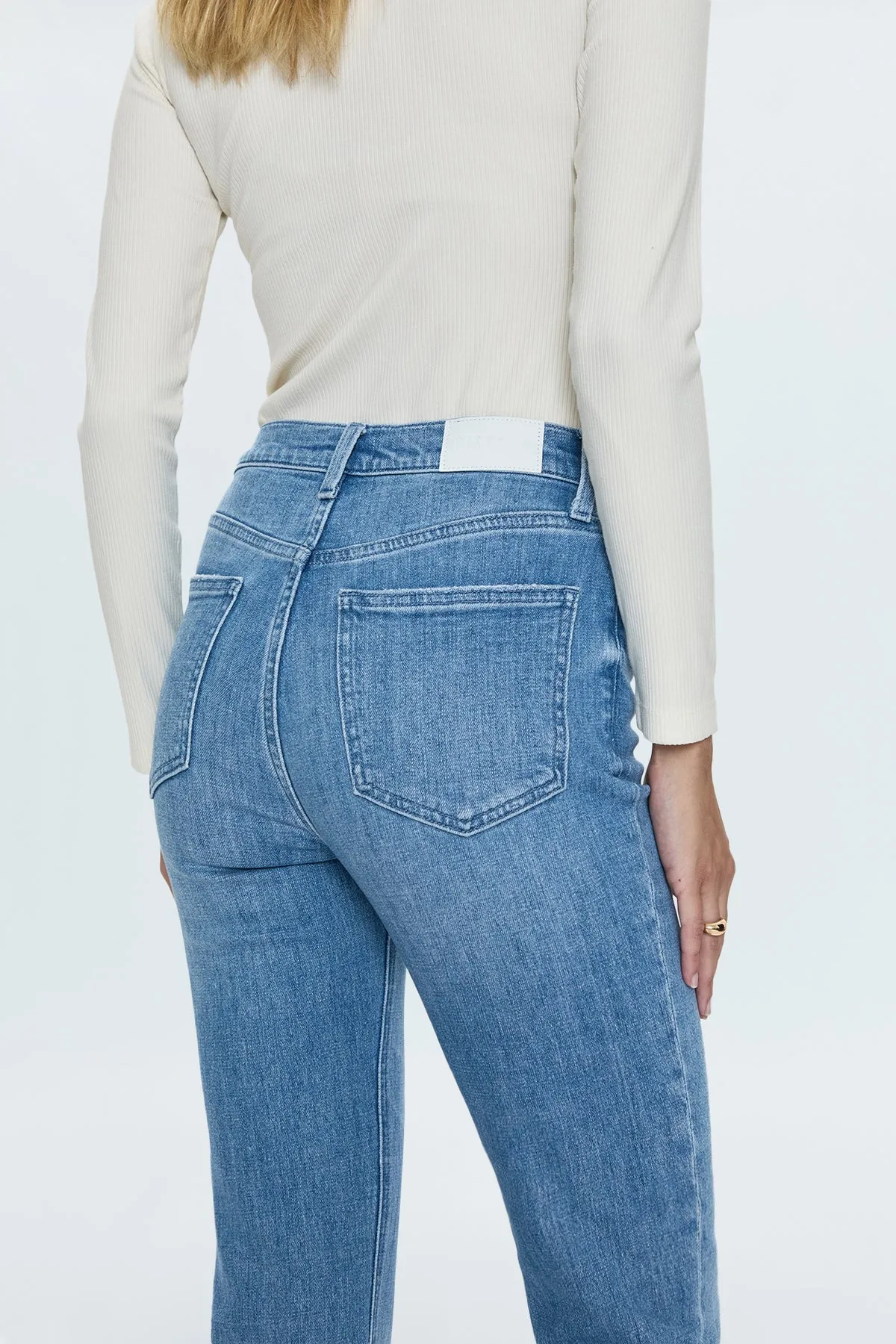 Krista High Rise Slim Boot in Exam by Pistola