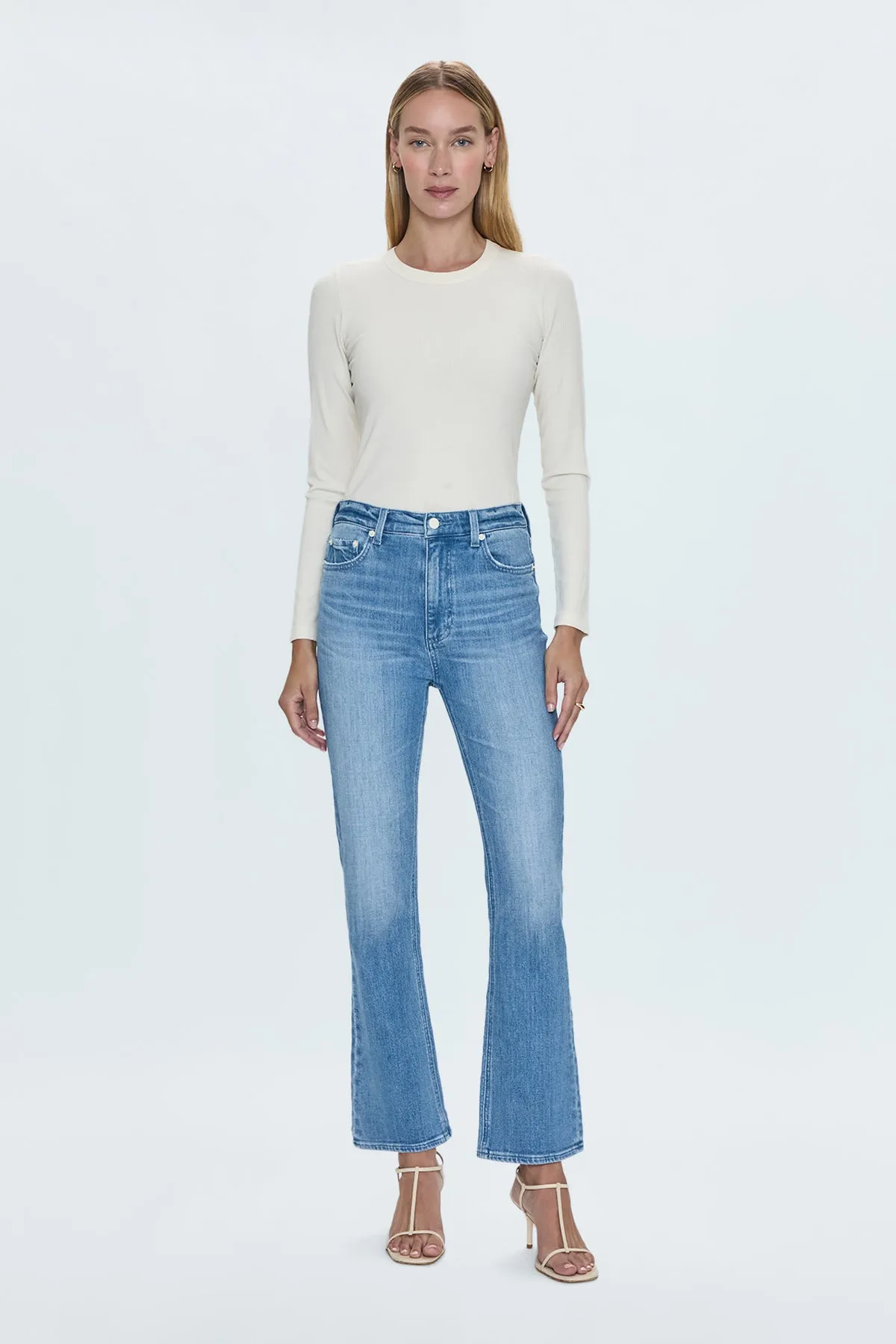 Krista High Rise Slim Boot in Exam by Pistola