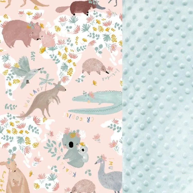 La Millou Adult Blanket XL 140cm x 200cm Dundee Friends Pink | Smoke Mint