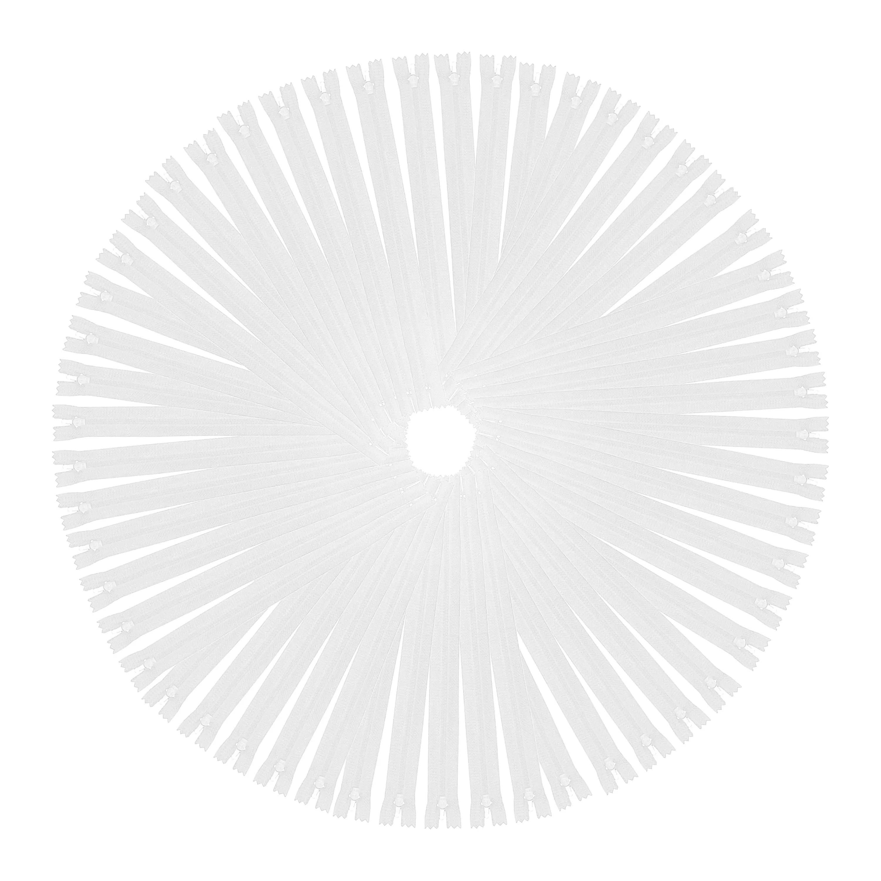 Mandala Crafts White Nylon Zippers for Sewing - Assorted Lengths in Bulk - Sewing Supplies for Tailor Zipper Replacement