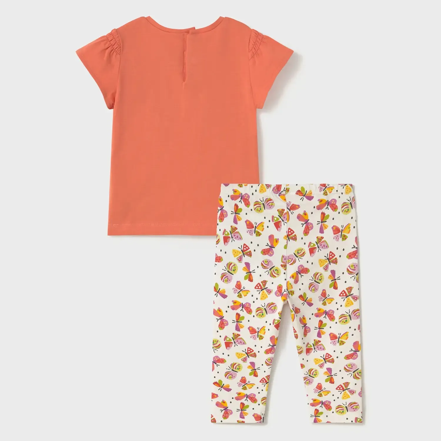 Mayoral Printed Leggings Set - Orange