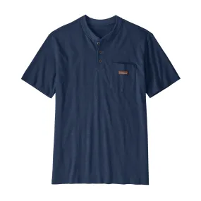 Men's Work Henley Pocket Tee