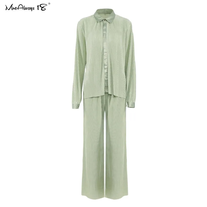 Mnealways18 Beige Pleated Wide Leg Pants Womens Pants Fashion 2023 Casual Loose Trousers