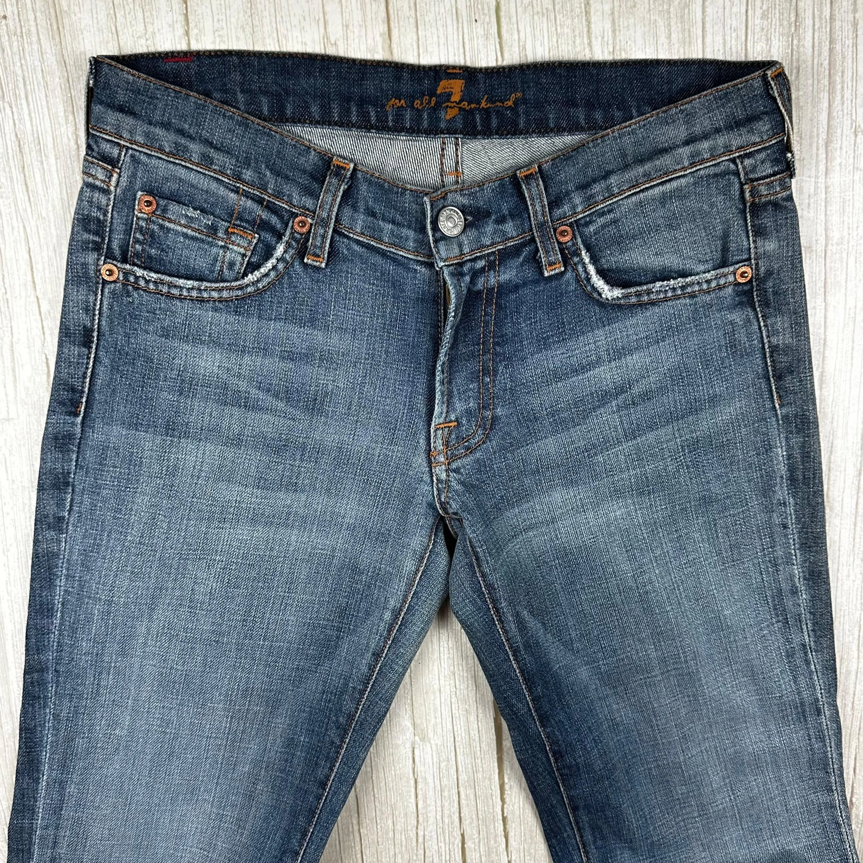 NEW- 7 for all Mankind Low Rise 'Bootcut' Ladies Jeans Size- 27