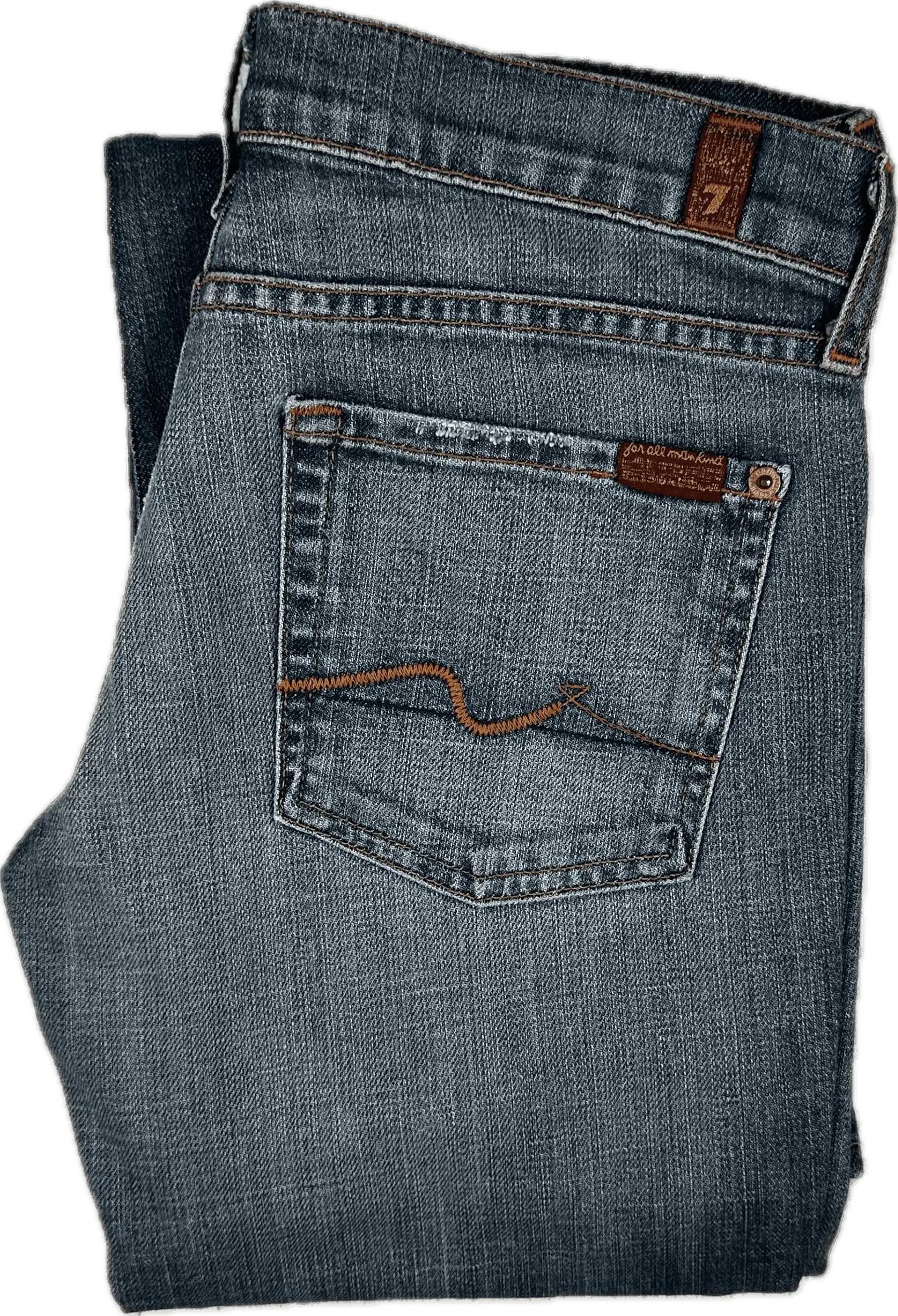 NEW- 7 for all Mankind Low Rise 'Bootcut' Ladies Jeans Size- 27