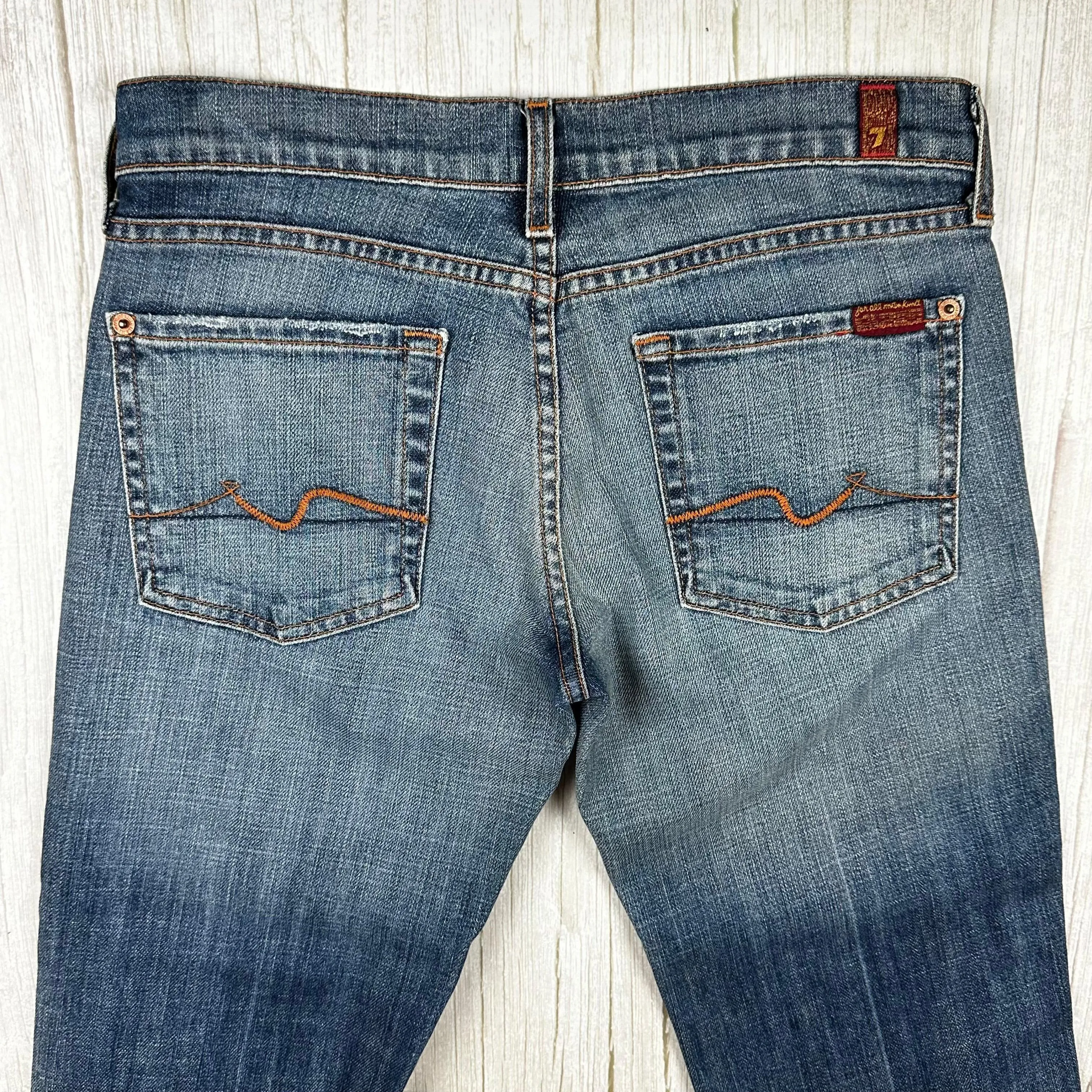NEW- 7 for all Mankind Low Rise 'Bootcut' Ladies Jeans Size- 27