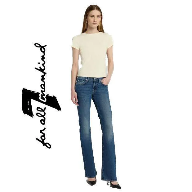 NEW- 7 for all Mankind Low Rise 'Bootcut' Ladies Jeans Size- 27