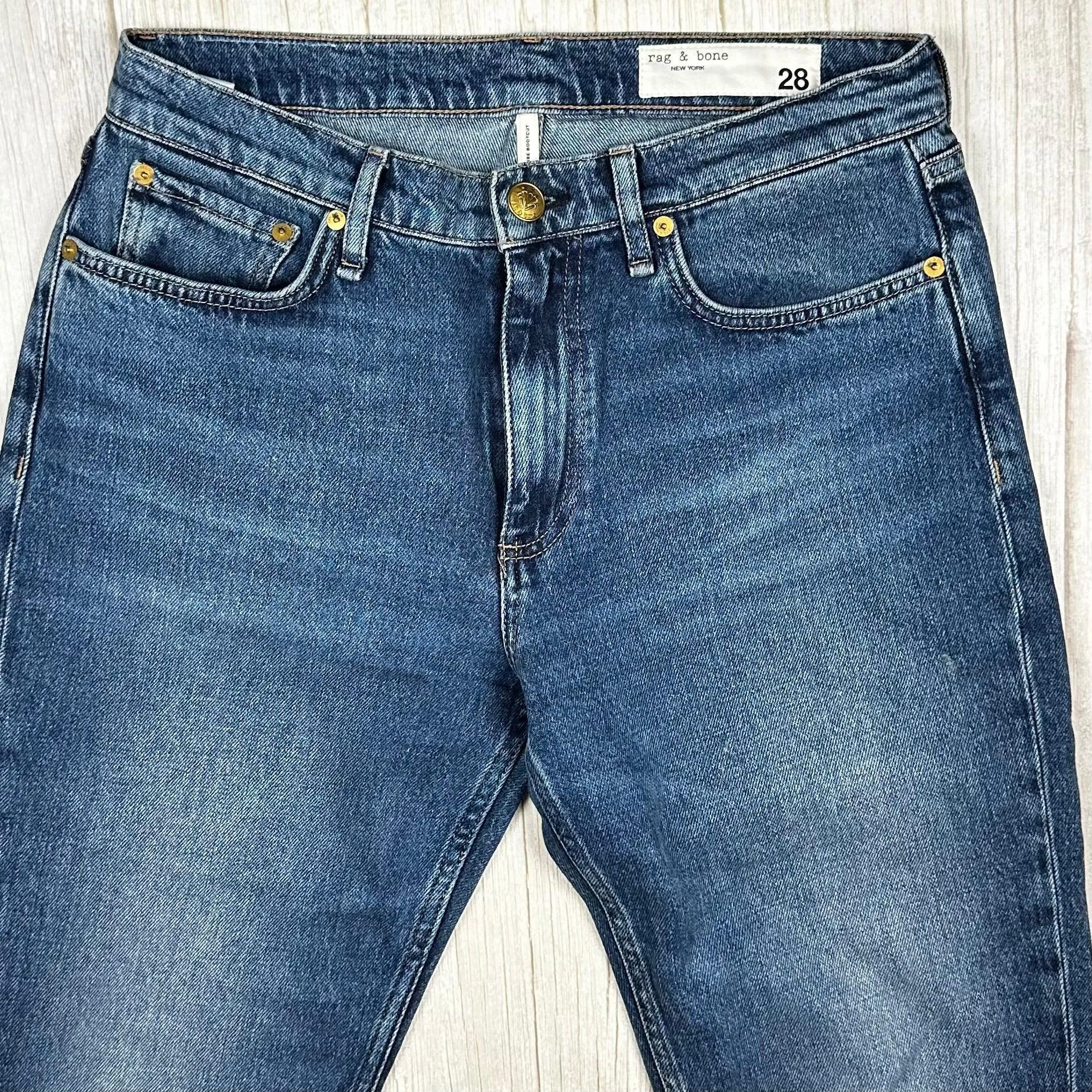Rag & Bone 'Peyton' Mid Rise Bootcut Jeans- Size 28