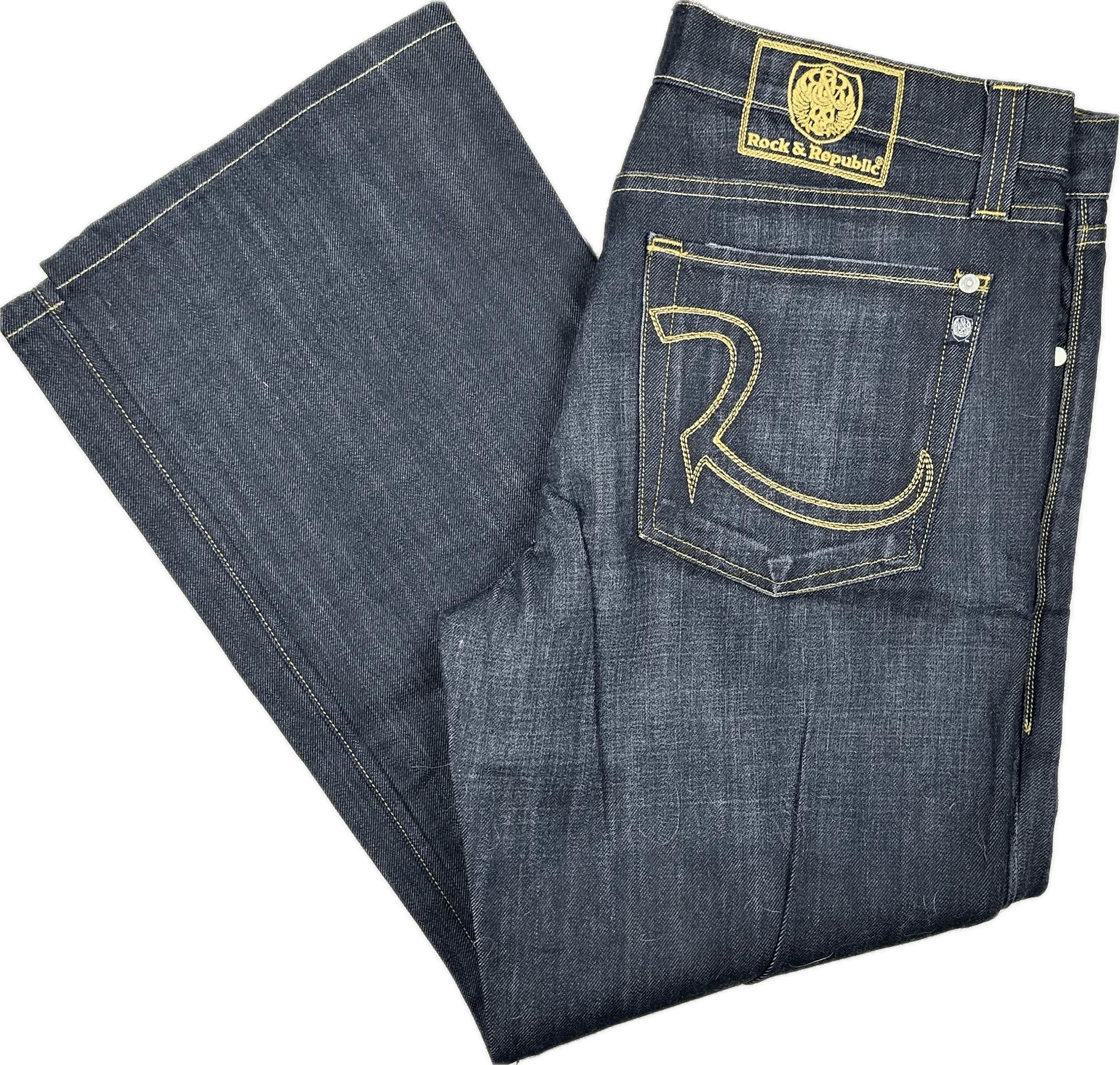 Rock & Republic Mens 'Henlee' Bootcut Jeans- Size 38