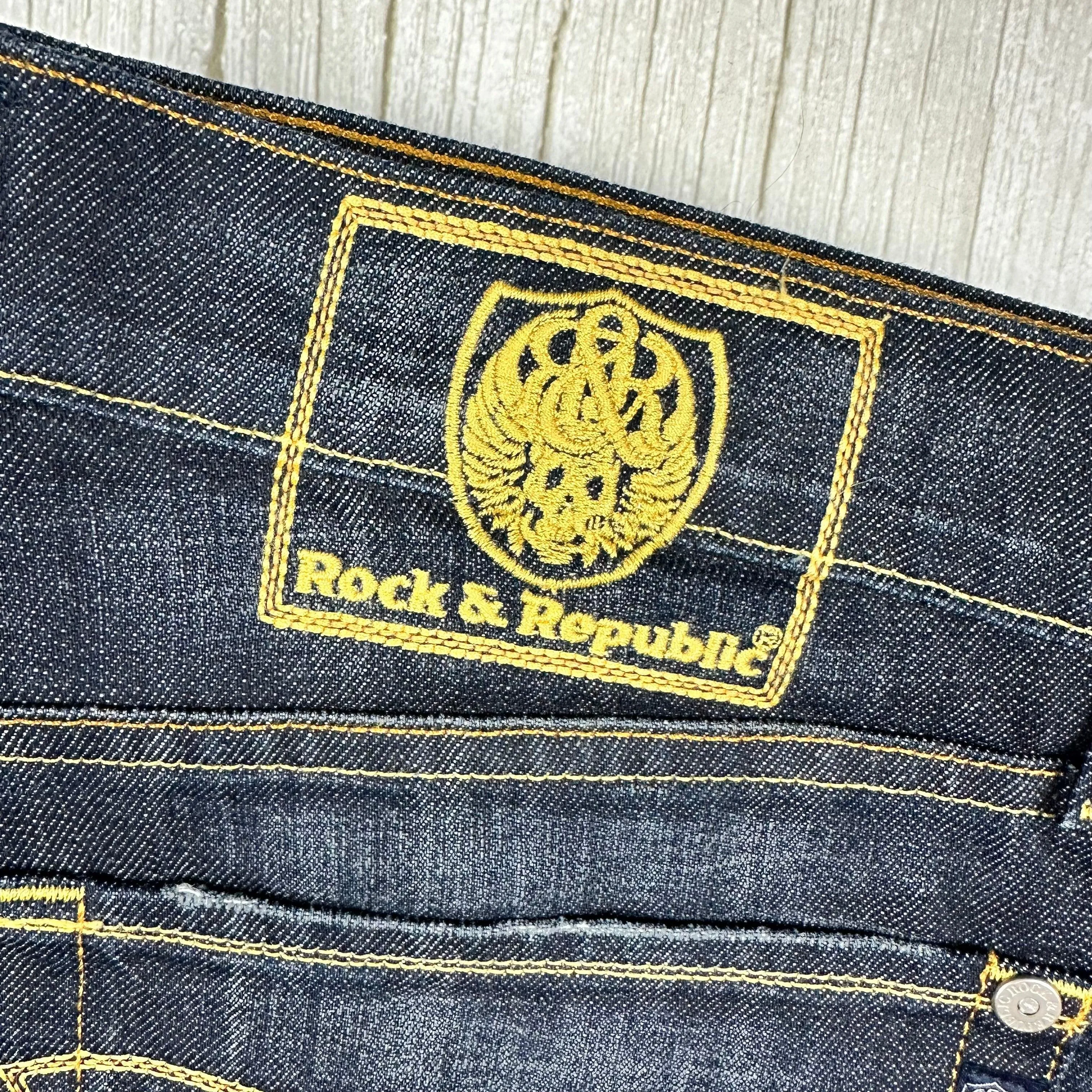 Rock & Republic Mens 'Henlee' Bootcut Jeans- Size 38