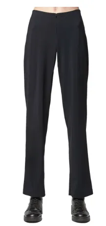 Traveler Pant in Black Mini Stripe Print by Porto