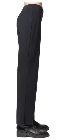 Traveler Pant in Black Mini Stripe Print by Porto