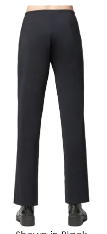 Traveler Pant in Black Mini Stripe Print by Porto