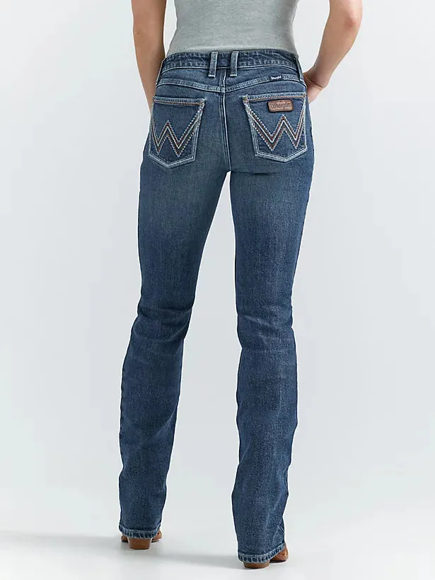 WRANGLER WOMENS RETRO® MAE MID RISE BOOTCUT JEAN IN KAYLA
